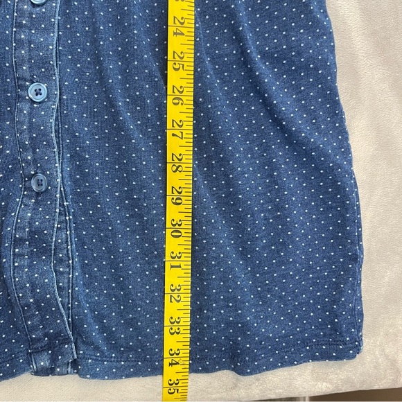 Boden Blue Long Sleeve Notched Collar Shirt Dress - Picture 14 of 14